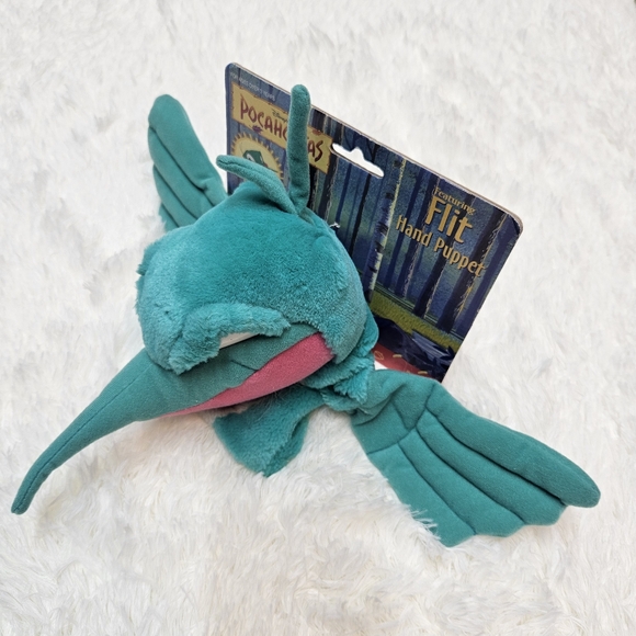VTG 90S Disney Pocahontas Character FLIT Hummingbird Plush Hand Puppet Mattel - Picture 7 of 12